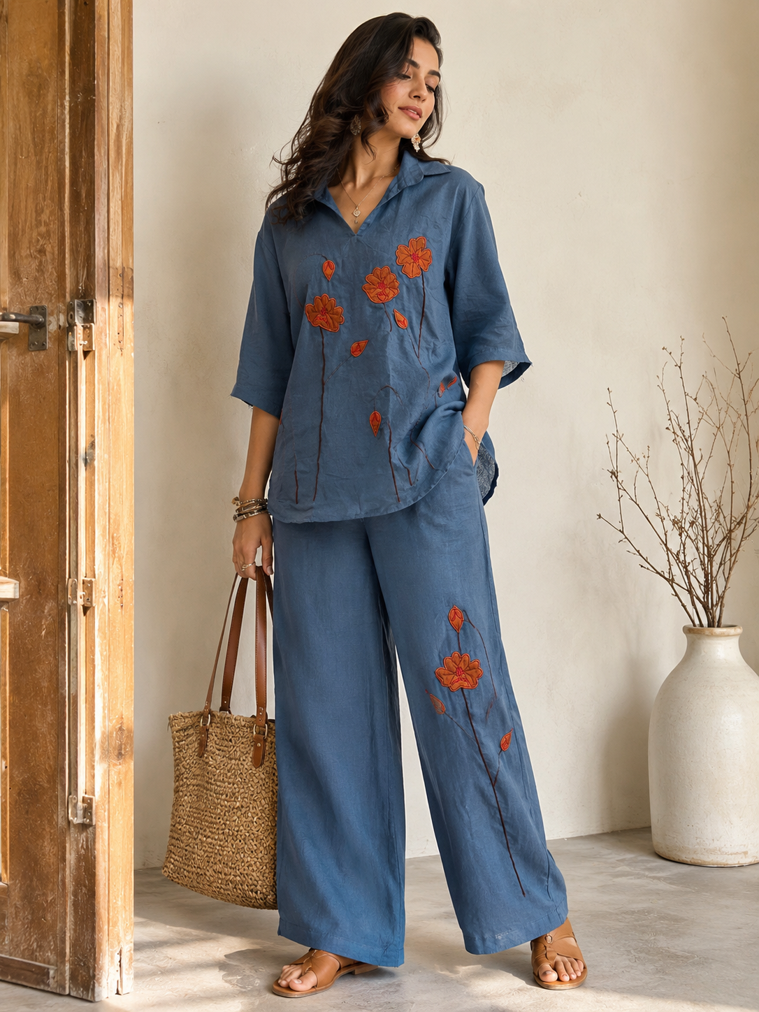 Appliqué floret Co ord set